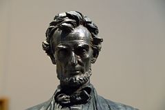 762B Standing Lincoln Bronze Statue Head Close Up - Augustus Saint-Gaudens 1884-87 - American Wing New York Metropolitan Museum of Art.jpg